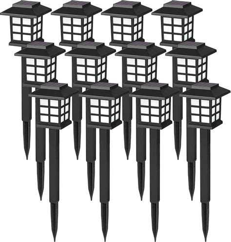 GIGALUMI Solar Outdoor Lights,12 Pack LED Solar Lights Outdoor.